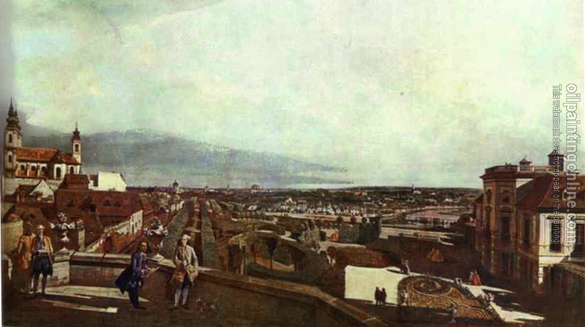 Bellotto, Bernardo - Kaunitz Palace and Park in Vienne